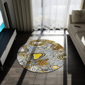 Sandy lizard Round Rug