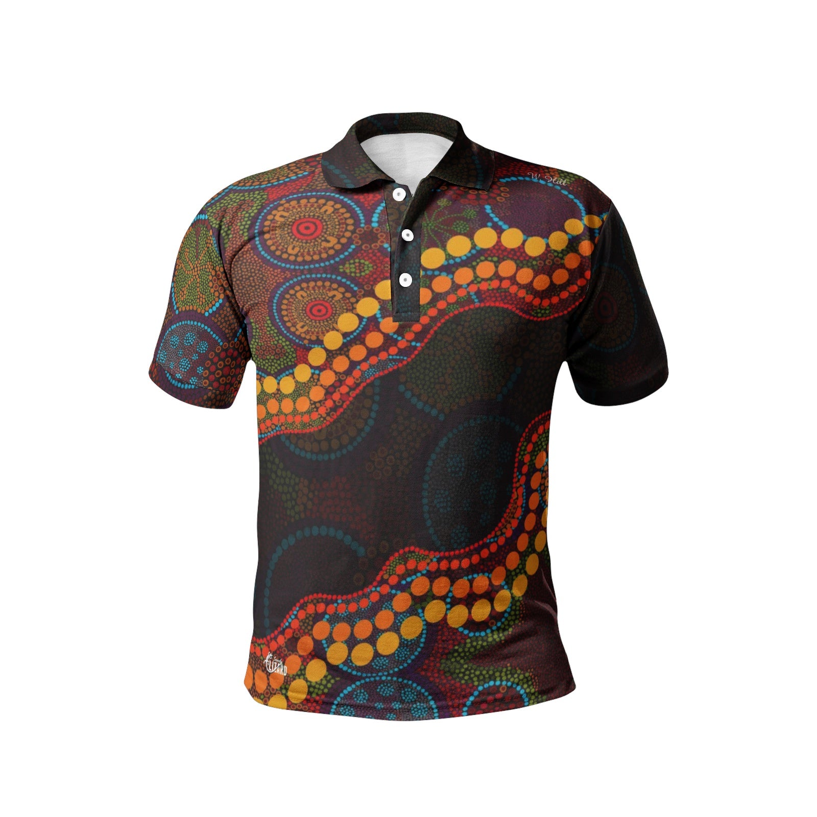 Men's All-Over-Print Polo Shirts