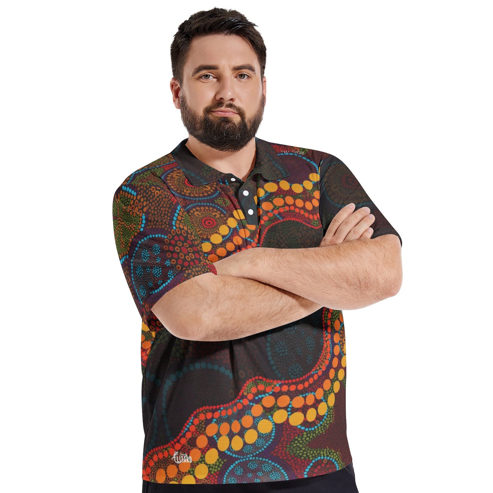 Men's All-Over-Print Polo Shirts
