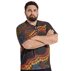 Men's All-Over-Print Polo Shirts
