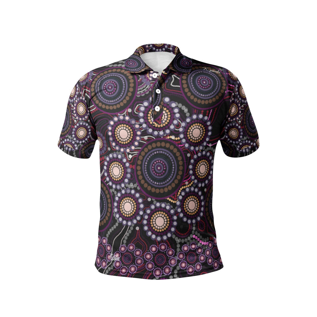 Men's All-Over-Print Polo Shirts