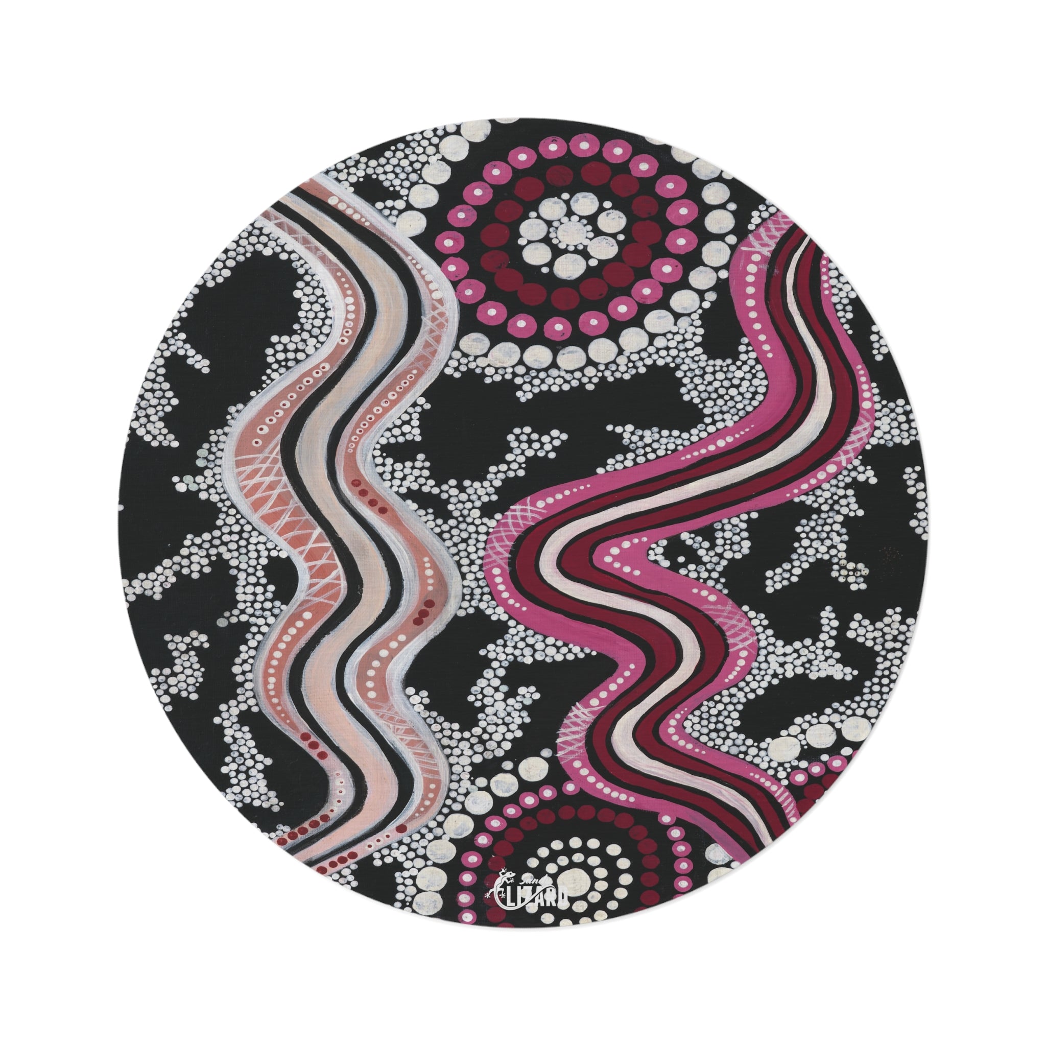 Sandy lizard Round Rug