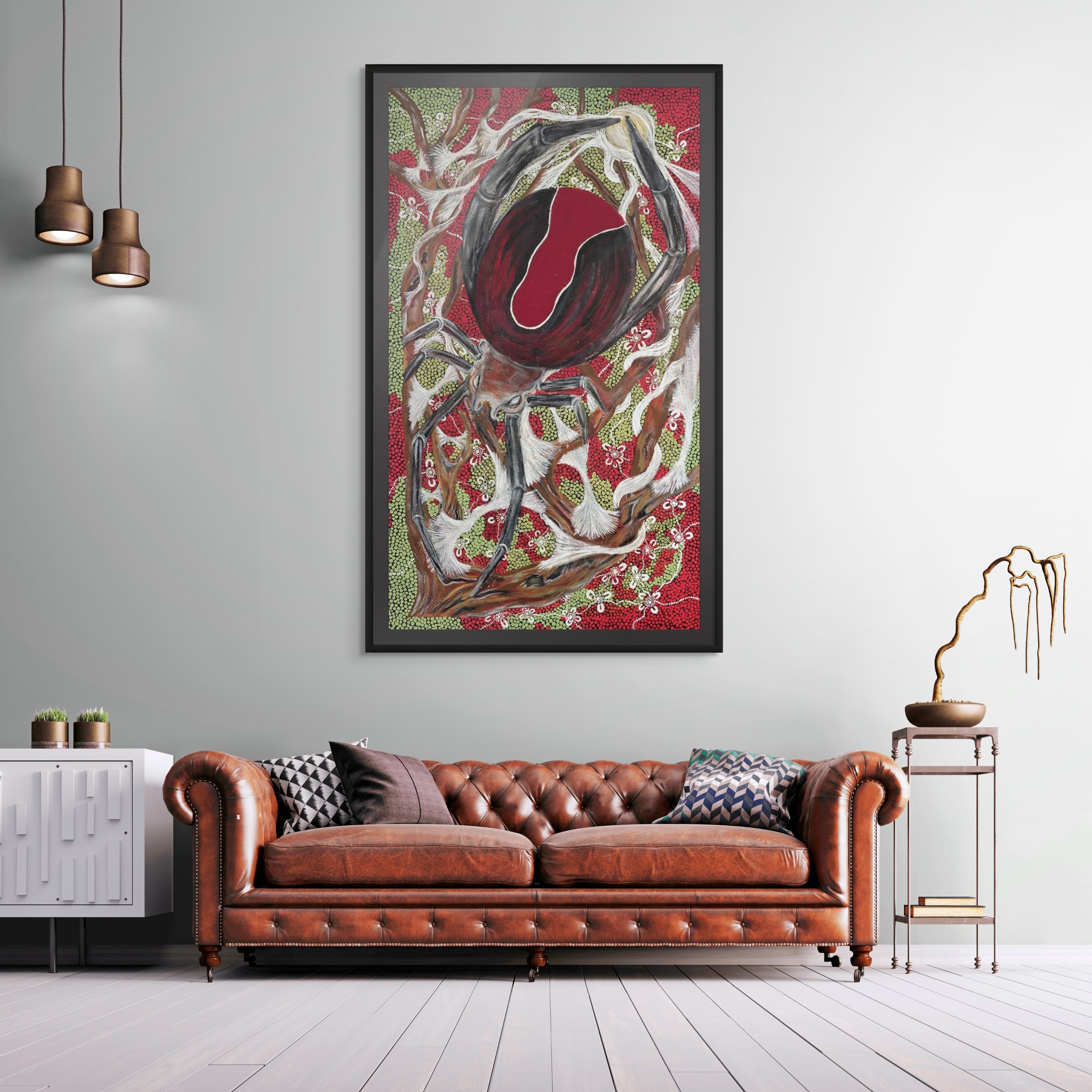 MOTHER REDBACK PRINT