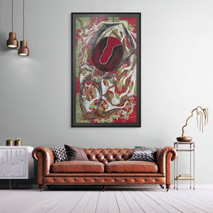 MOTHER REDBACK PRINT