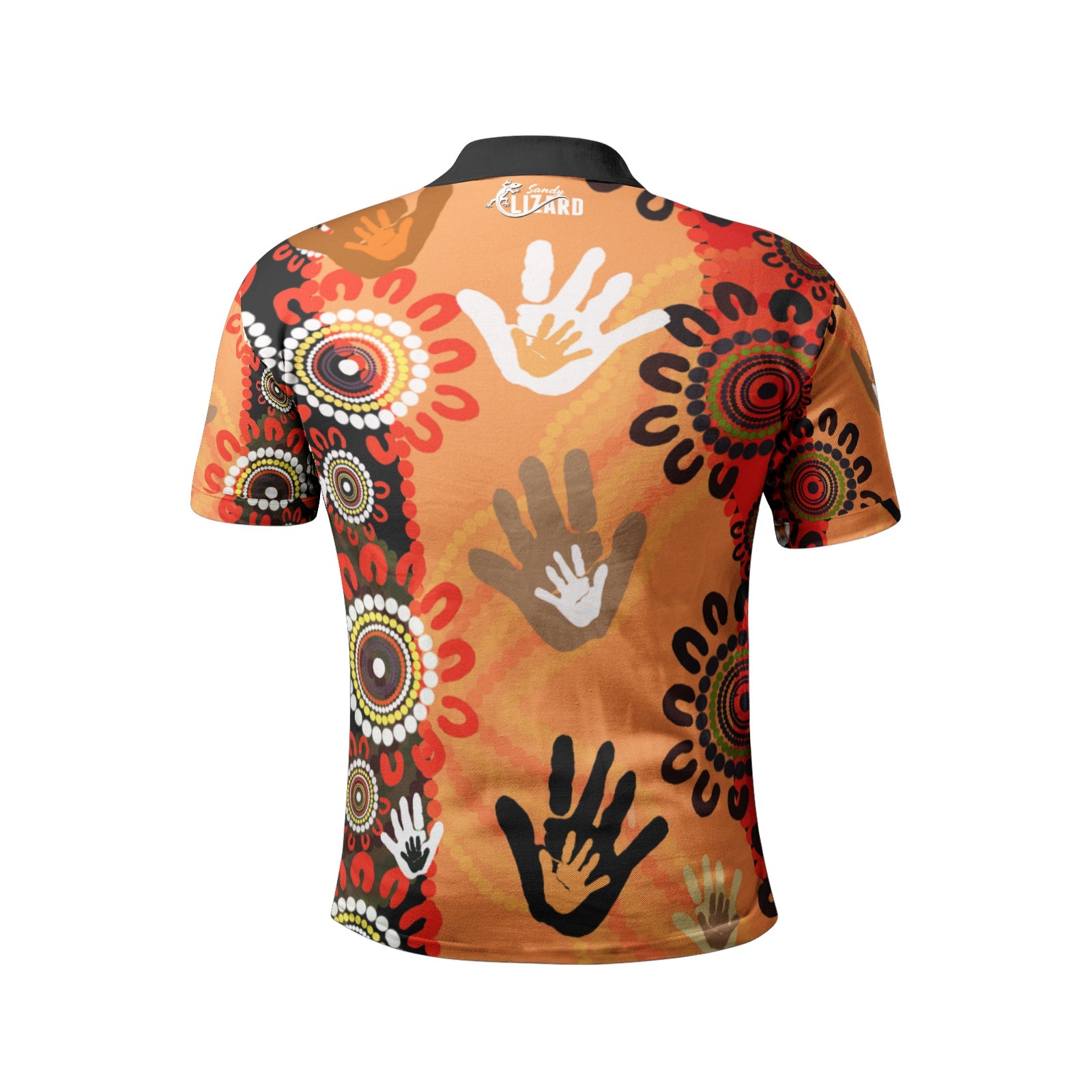Hands of the ancestors Men's All-Over-Print Polo Shirts