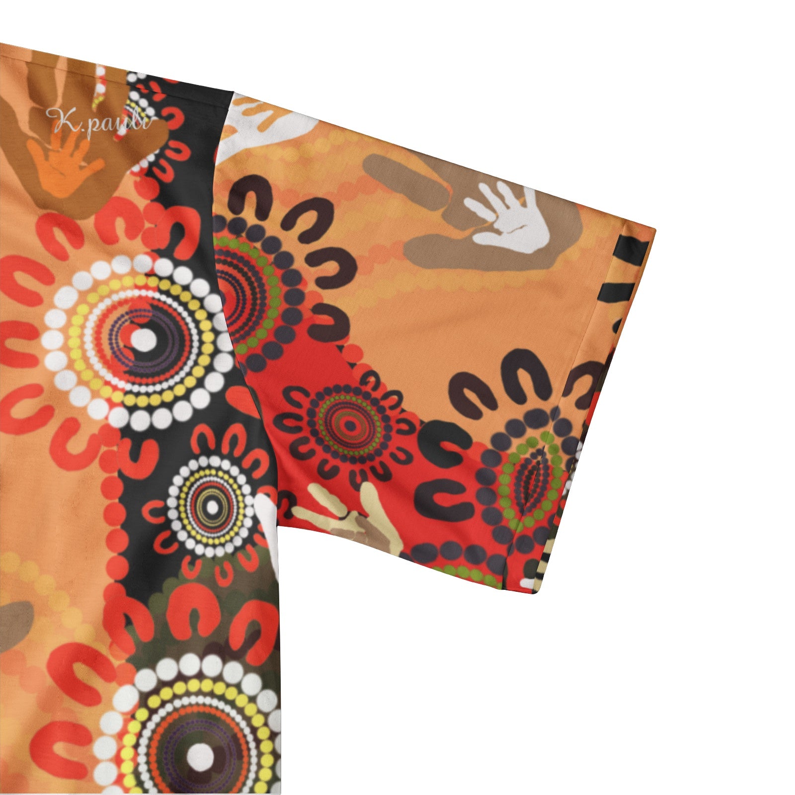 Hands of the ancestors Men's All-Over-Print Polo Shirts