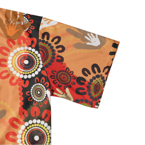 Hands of the ancestors Men's All-Over-Print Polo Shirts